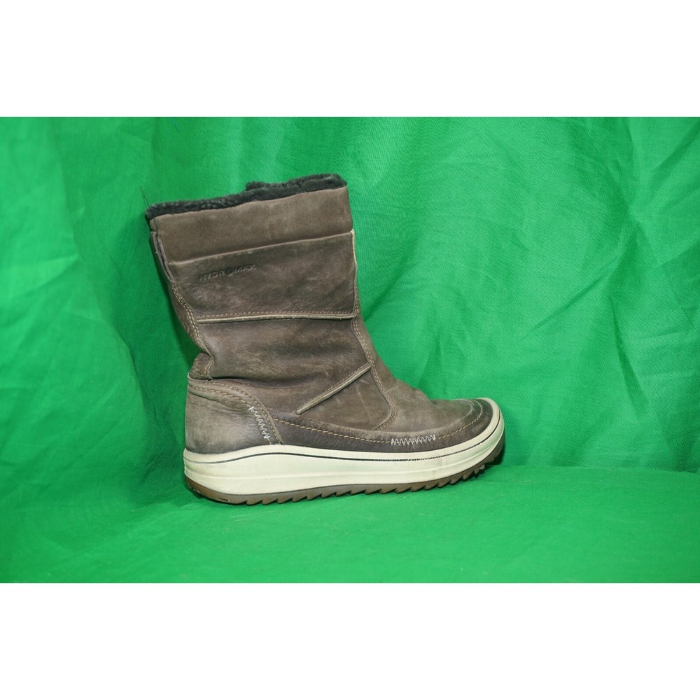 Ecco Womens Snow Boots Brown Leather Mid Calf Winter Size 38 US 7-7.5 - Picture 7 of 10